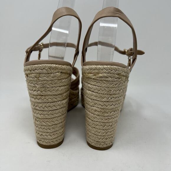 Coach‎ Dottie Tan Wedge Espadrilles Sandals Charms Ankle Strap Women’s Size 11 - Picture 9 of 12